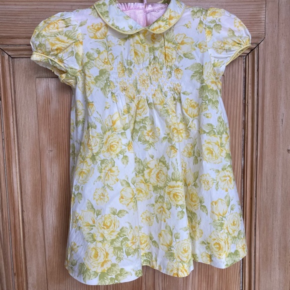CACHAREL YELLOW INFANT DRESS WITH BONNET & SHOES/ HAT SET SIZE: 3 MONTH - Picture 1 of 12